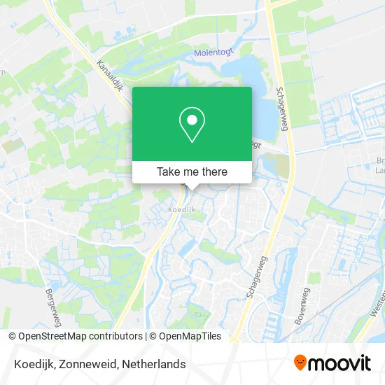 Koedijk, Zonneweid map