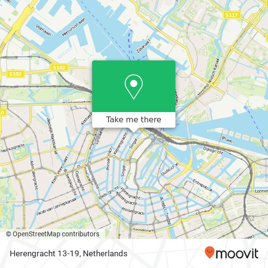 Herengracht 13-19 map