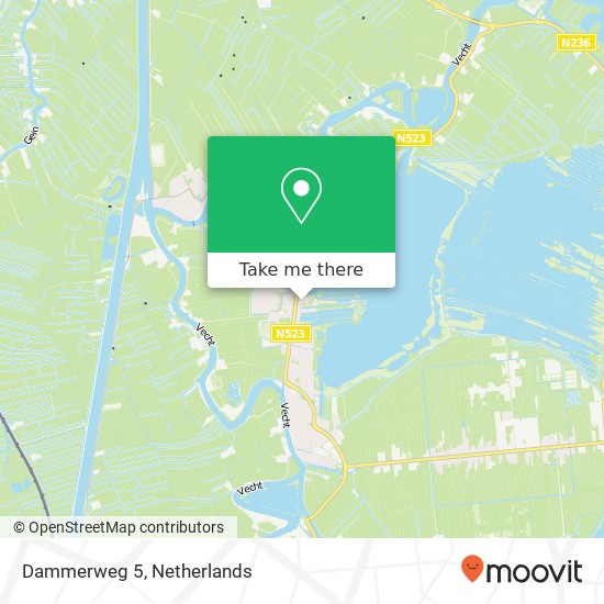 Dammerweg 5, 1394 GM Nederhorst den Berg Karte