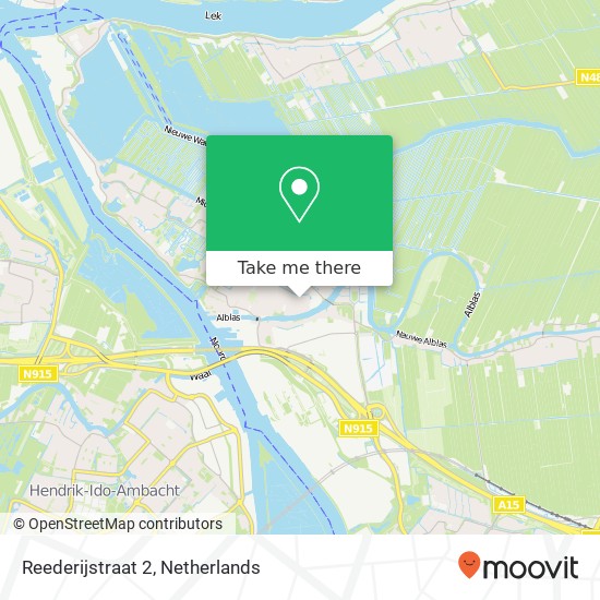 Reederijstraat 2, 2951 AL Alblasserdam map