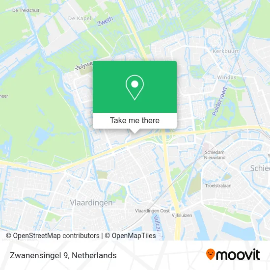 Zwanensingel 9 map