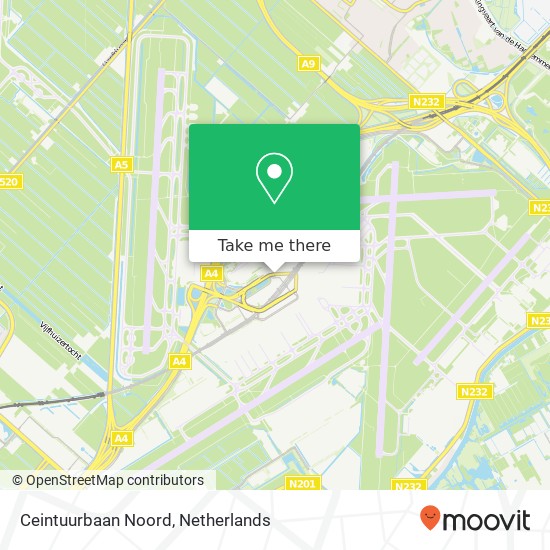 Ceintuurbaan Noord, 1118 AP Luchthaven Schiphol Karte