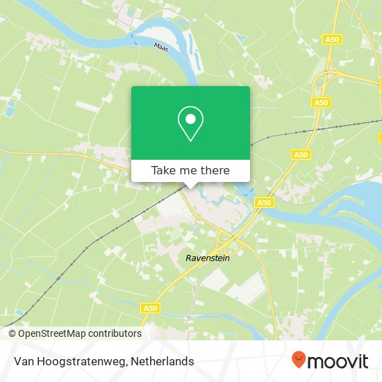 Van Hoogstratenweg, 5371 Ravenstein map