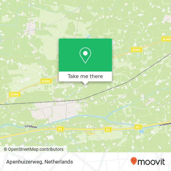 Apenhuizerweg, 7437 Bathmen map