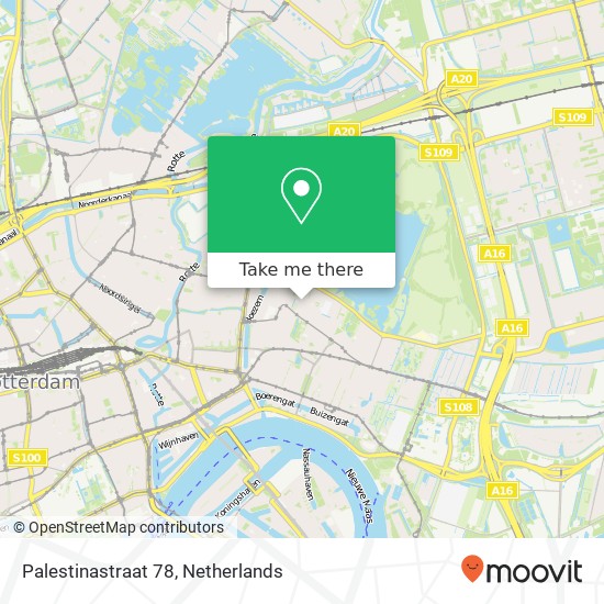 Palestinastraat 78, 3061 HP Rotterdam Karte