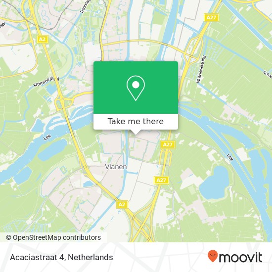 Acaciastraat 4, 4131 AA Vianen map