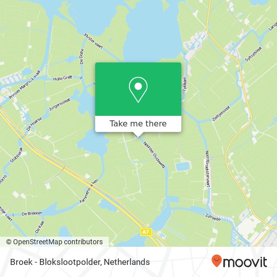 Broek - Blokslootpolder Karte
