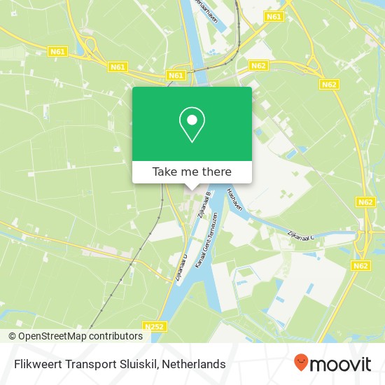 Flikweert Transport Sluiskil map