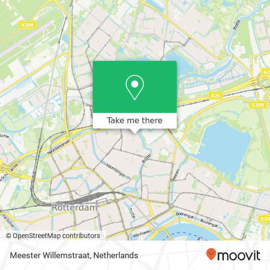 Meester Willemstraat, 3036 DJ Rotterdam map