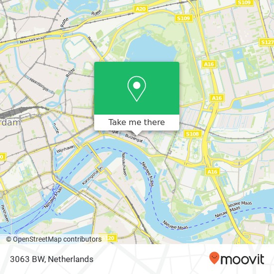 3063 BW, 3063 BW Rotterdam, Nederland map