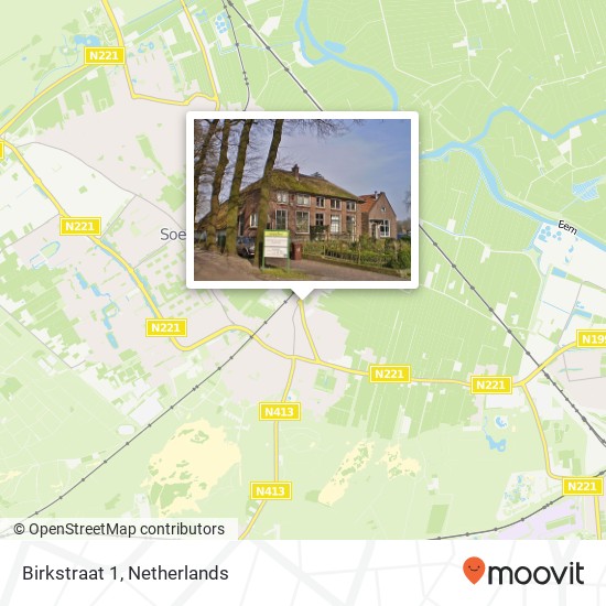 Birkstraat 1, 3768 HB Soest map