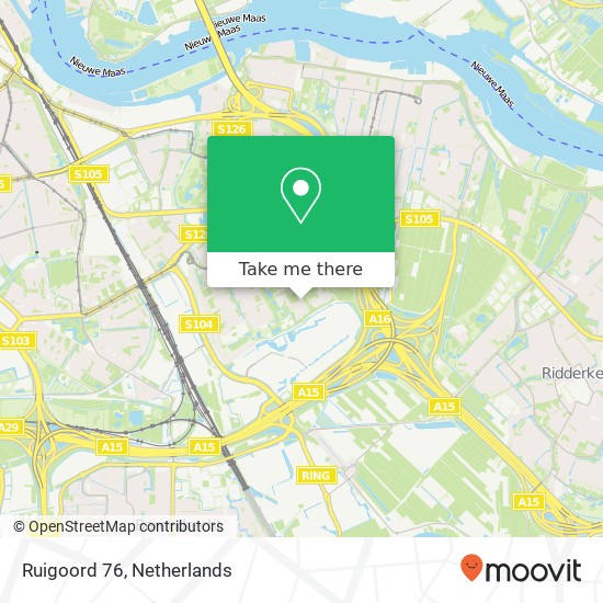 Ruigoord 76, 3079 XS Rotterdam map