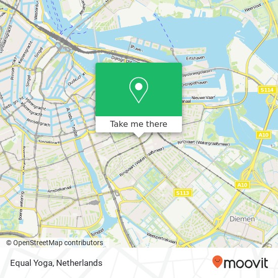 Equal Yoga, Linnaeusstraat 30 Karte