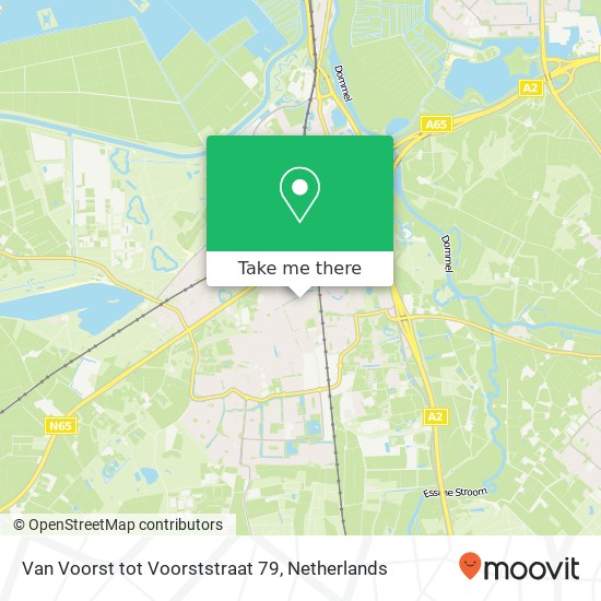 Van Voorst tot Voorststraat 79, 5262 AM Vught Karte