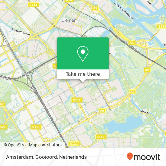 Amsterdam, Gooioord map