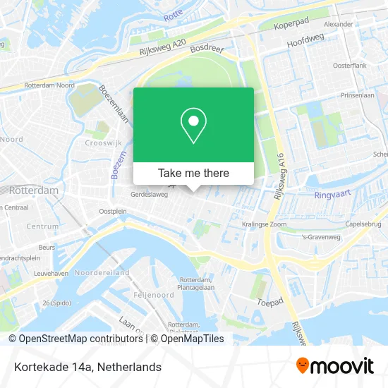 Kortekade 14a map