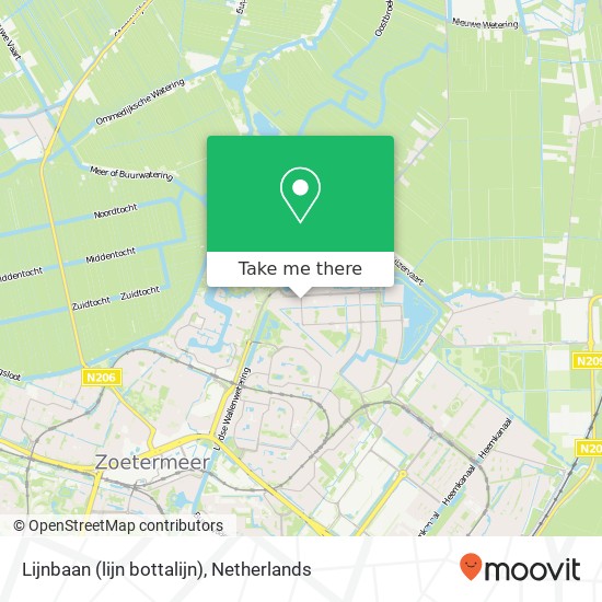 Lijnbaan (lijn bottalijn), 2728 Zoetermeer Karte
