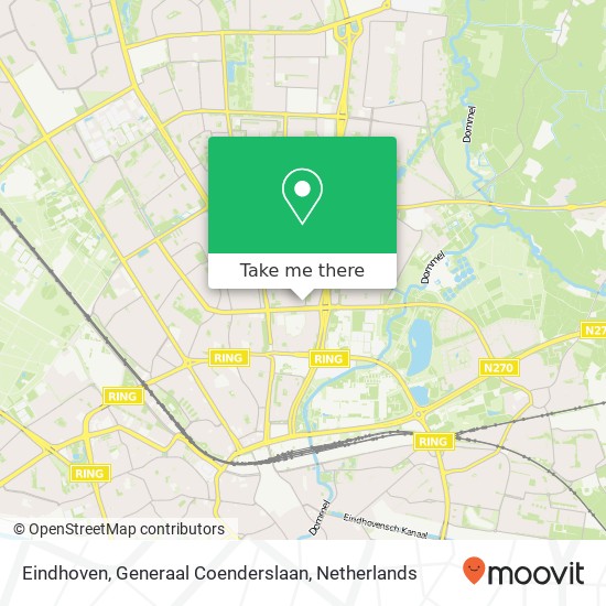 Eindhoven, Generaal Coenderslaan map