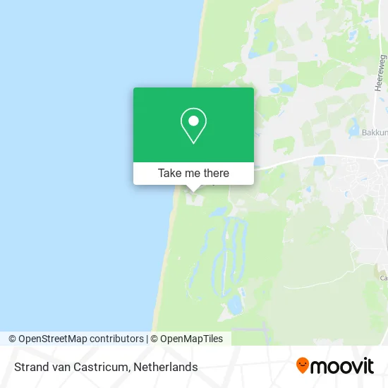 Strand van Castricum map