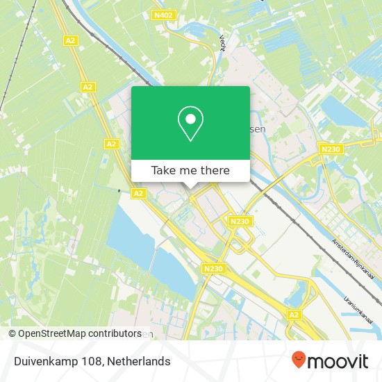 Duivenkamp 108, 3607 AE Maarssen map