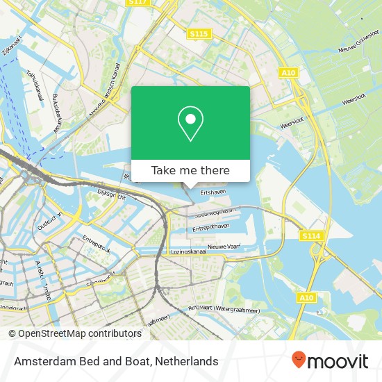 Amsterdam Bed and Boat Karte