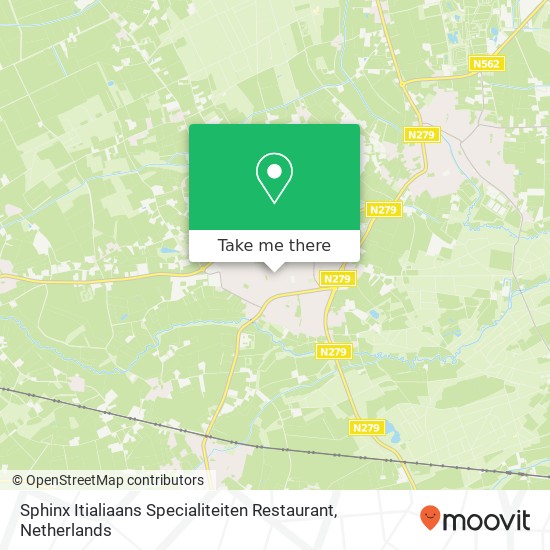 Sphinx Itialiaans Specialiteiten Restaurant, Kloosterstraat 1 Karte