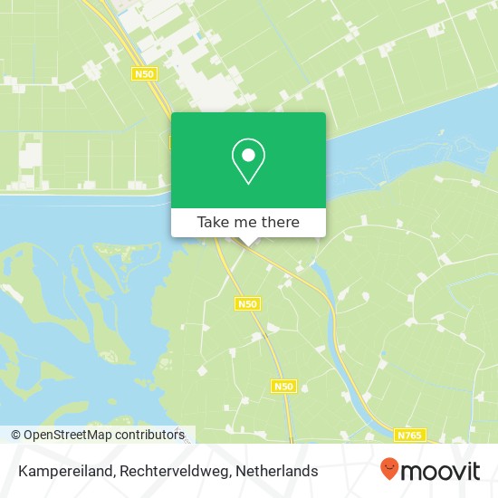 Kampereiland, Rechterveldweg map