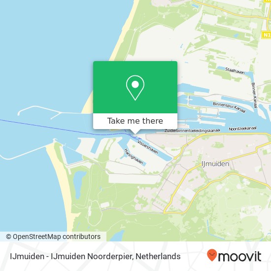 IJmuiden - IJmuiden Noorderpier map