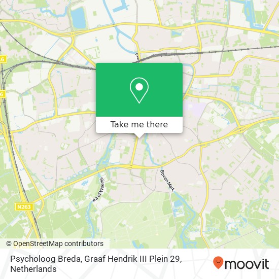 Psycholoog Breda, Graaf Hendrik III Plein 29 map