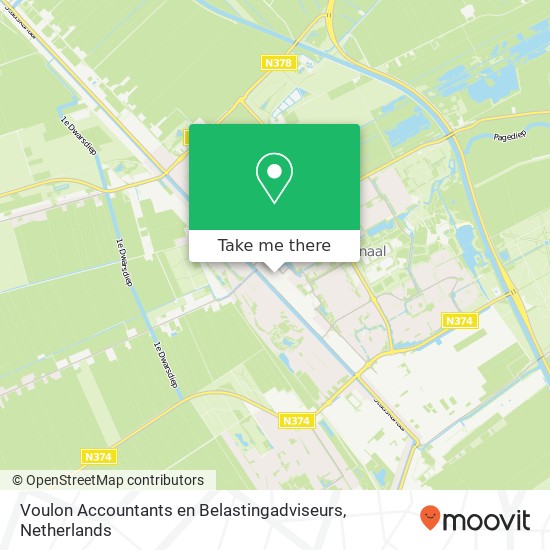 Voulon Accountants en Belastingadviseurs, Lilienthalplein 2 map