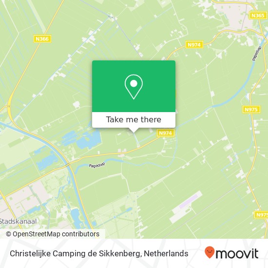 Christelijke Camping de Sikkenberg Karte