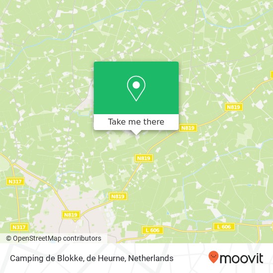 Camping de Blokke, de Heurne map
