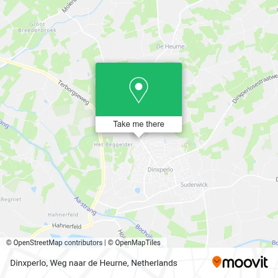 Dinxperlo, Weg naar de Heurne map