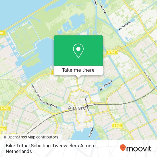 Bike Totaal Schulting Tweewielers Almere, Markerkant 10 1 map