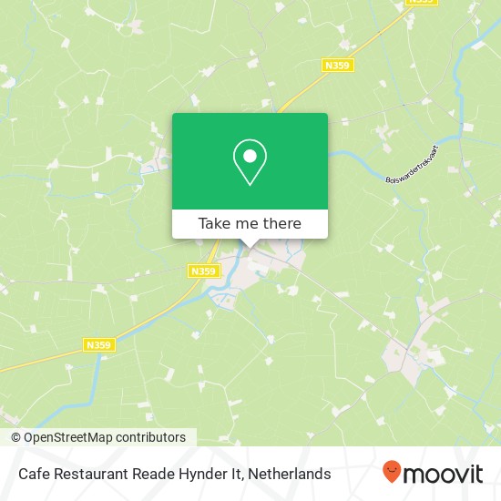 Cafe Restaurant Reade Hynder It, 't Noard 6 map