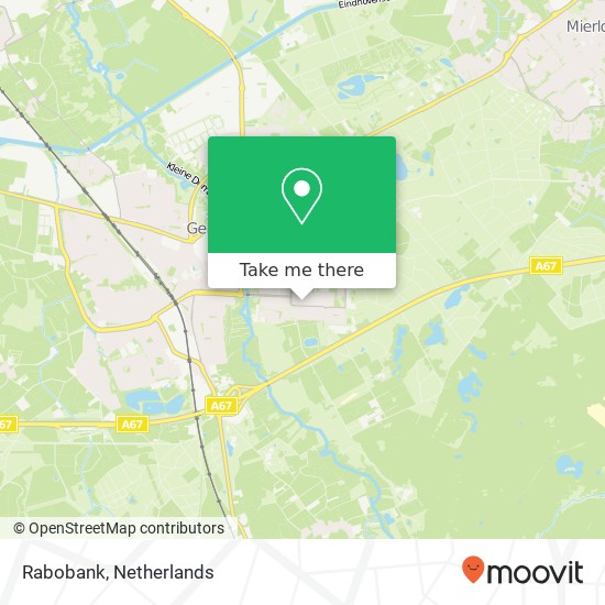 Rabobank, Winkelcentrum Coevering map