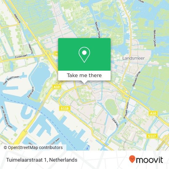 Tuimelaarstraat 1, 1035 JH Amsterdam Karte