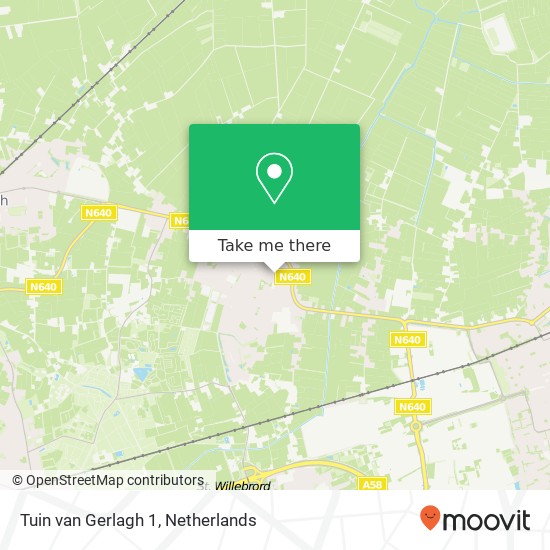 Tuin van Gerlagh 1, 4741 AR Hoeven map