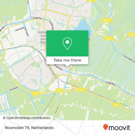 Rosmolen 76, 2406 JW Alphen aan den Rijn map