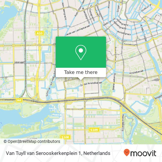 Van Tuyll van Serooskerkenplein 1, 1076 LX Amsterdam map