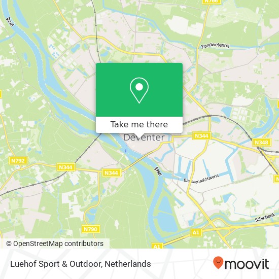 Luehof Sport & Outdoor, Lange Bisschopstraat 26 map