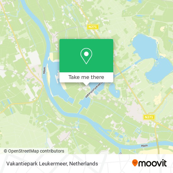 Vakantiepark Leukermeer map