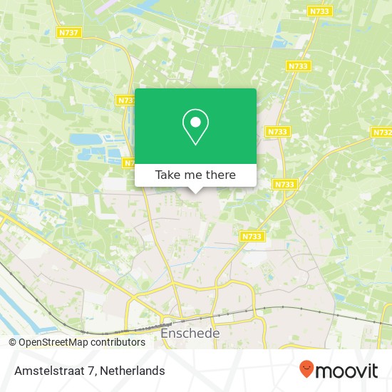 Amstelstraat 7, 7523 SR Enschede map