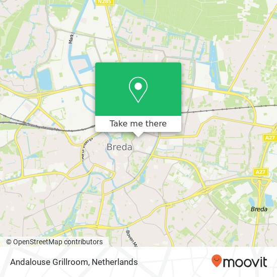 Andalouse Grillroom, Boschstraat 53 map