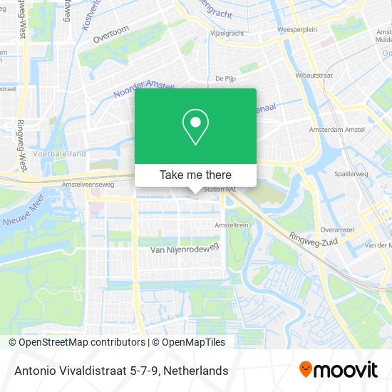 Antonio Vivaldistraat 5-7-9 map