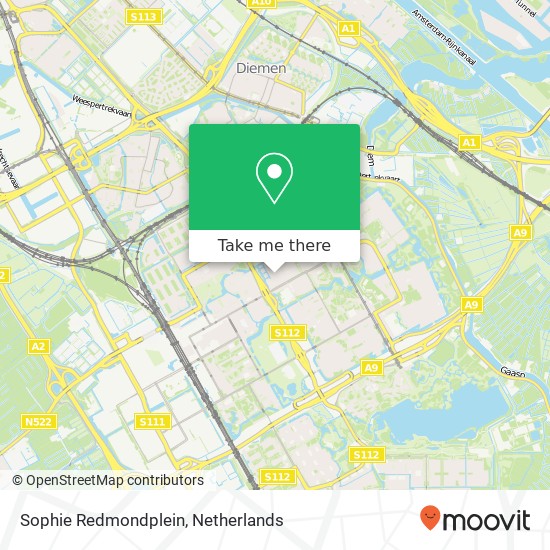 Sophie Redmondplein, Sophie Redmondplein, 1103 Amsterdam, Nederland map