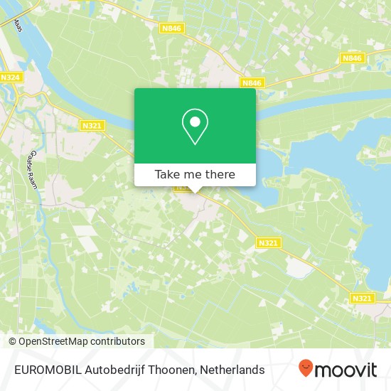 EUROMOBIL Autobedrijf Thoonen, Nieuweweg 15 Karte
