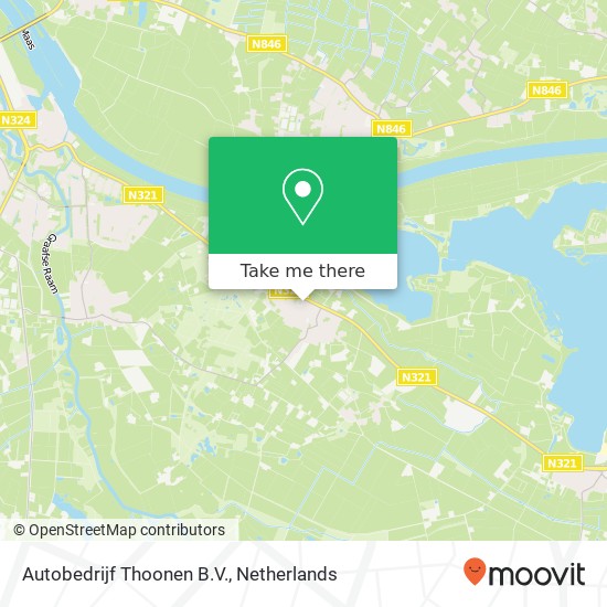 Autobedrijf Thoonen B.V., Nieuweweg 15 map