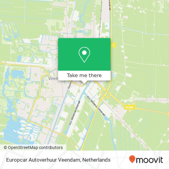 Europcar Autoverhuur Veendam, Van Stolbergweg 189 Karte