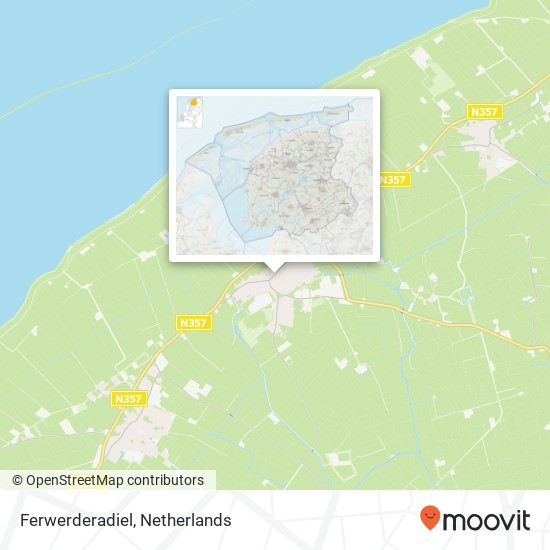 Ferwerderadiel Karte